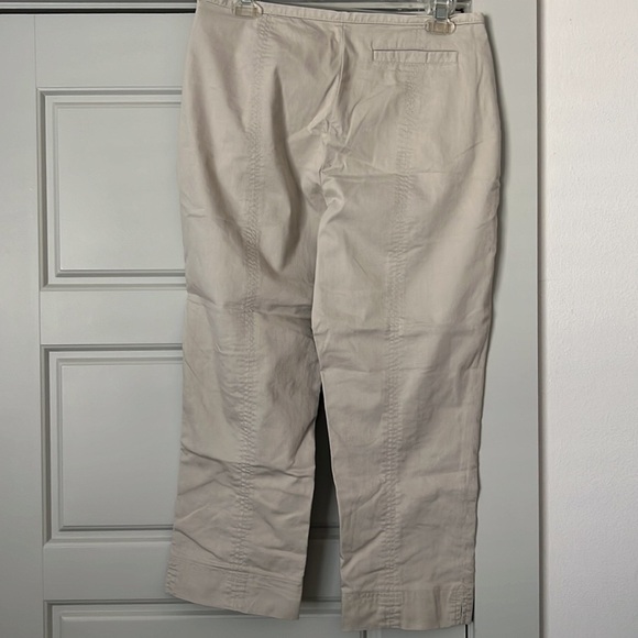 NIKE Golf Dri-Fit khaki ankle cotton blend flat front women’s pants Sz 8 M - Picture 3 of 10